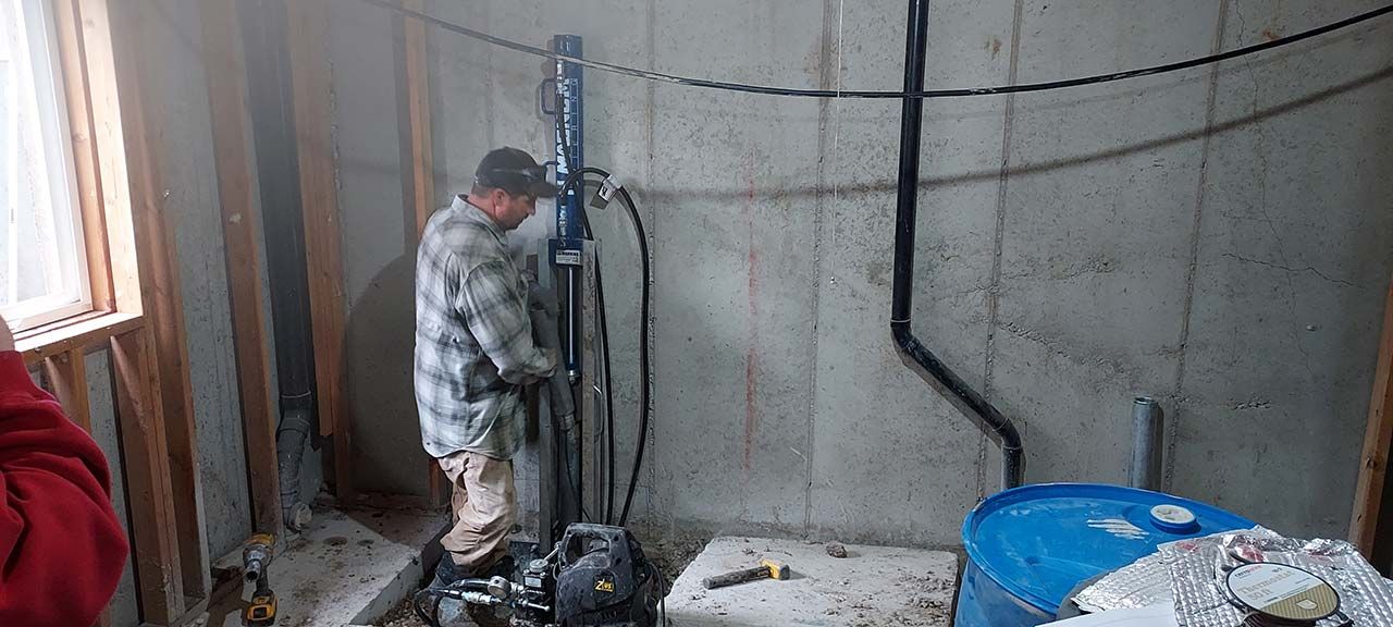 Leveled residential concrete after a Poly-Lift job